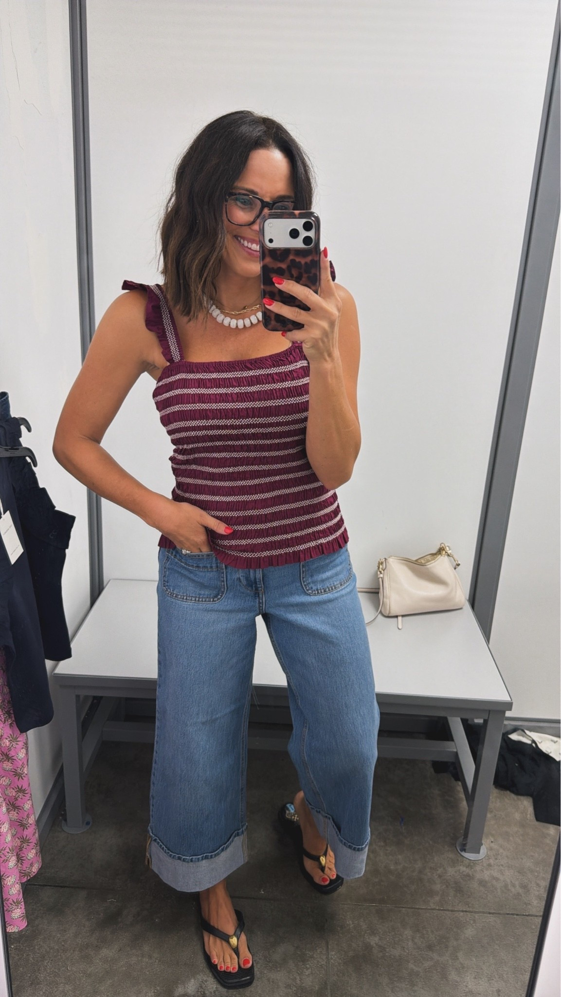 The top is such a good transition piece into fall 🍂 Paired it with these cuffed jeans and instantly got that elevated, boutique look. Wearing an XS in the top!

#WalmartFashion #WalmartFinds #AffordableFashion #FallStyle #BoutiqueStyle #DesignerInspired #DenimStyle #LTKStyle #LTKCreator #BudgetFashion