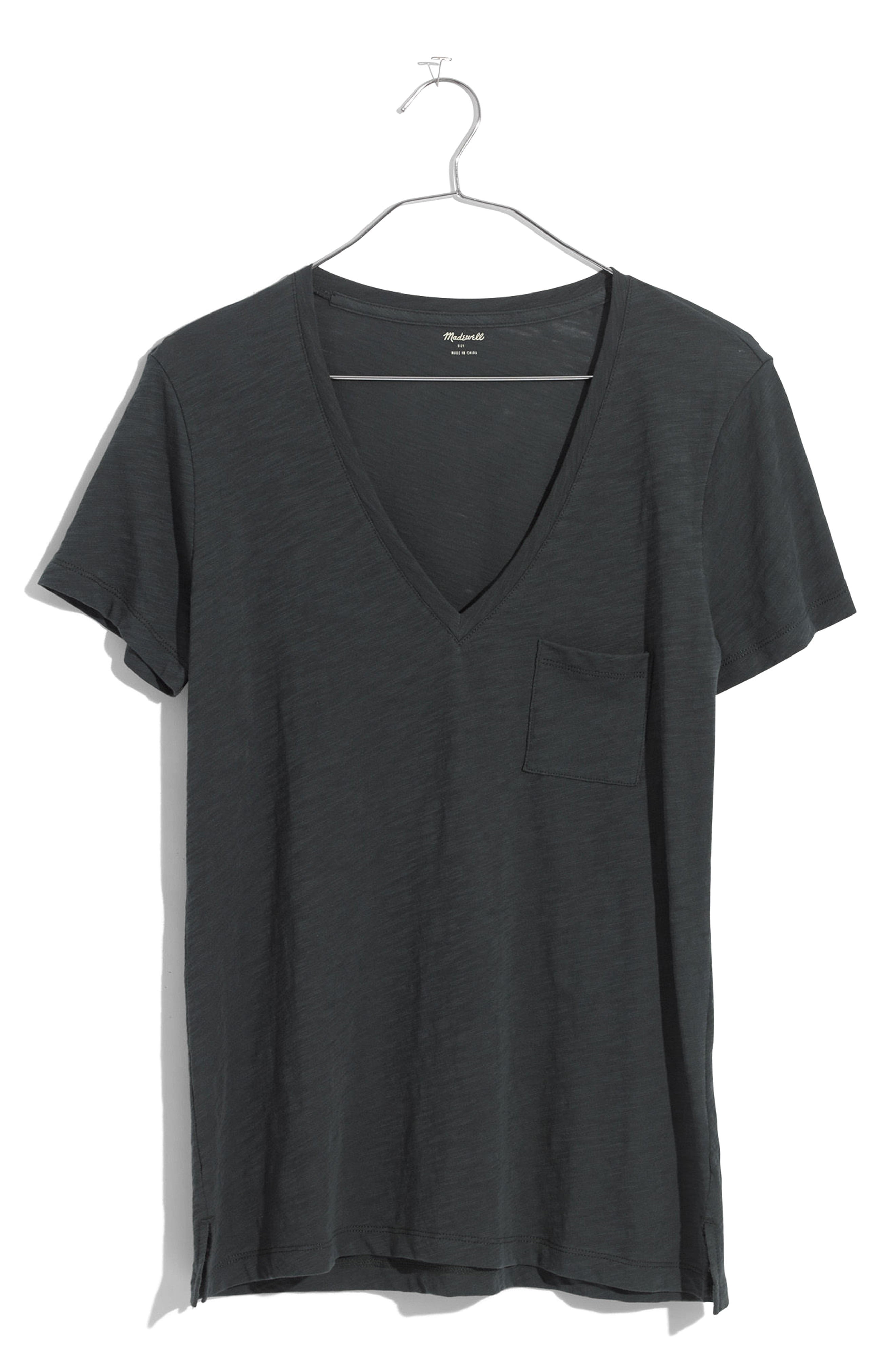 Madewell Whisper Cotton V-Neck Pocket Tee (Regular & Plus Size) | Nordstrom