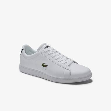 Lacoste Men's Carnaby Evo Leather Sneakers : White | Lacoste (US)