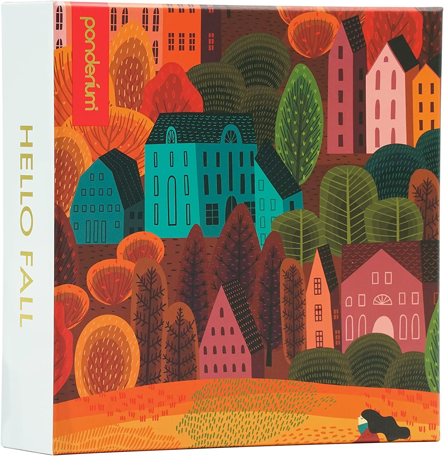 Amazon.com: Ponderium Hello Fall Jigsaw Puzzle - 1000 Pieces - Large Art Puzzle for Adults - Mode... | Amazon (US)