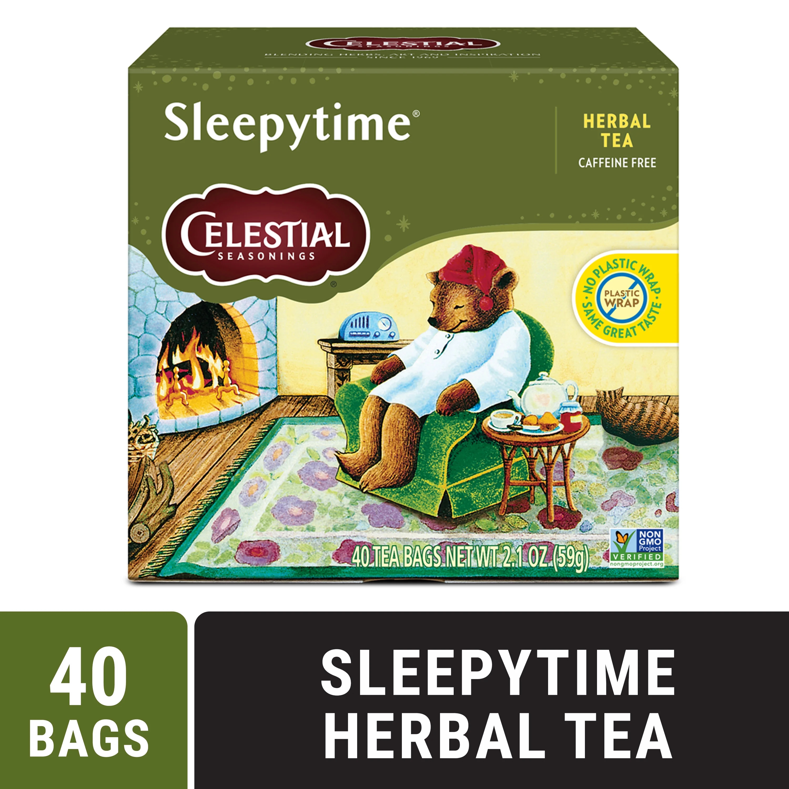 Celestial Seasonings Sleepytime Caffeine-Free Herbal Tea Bags (40 Count) | Walmart (US)