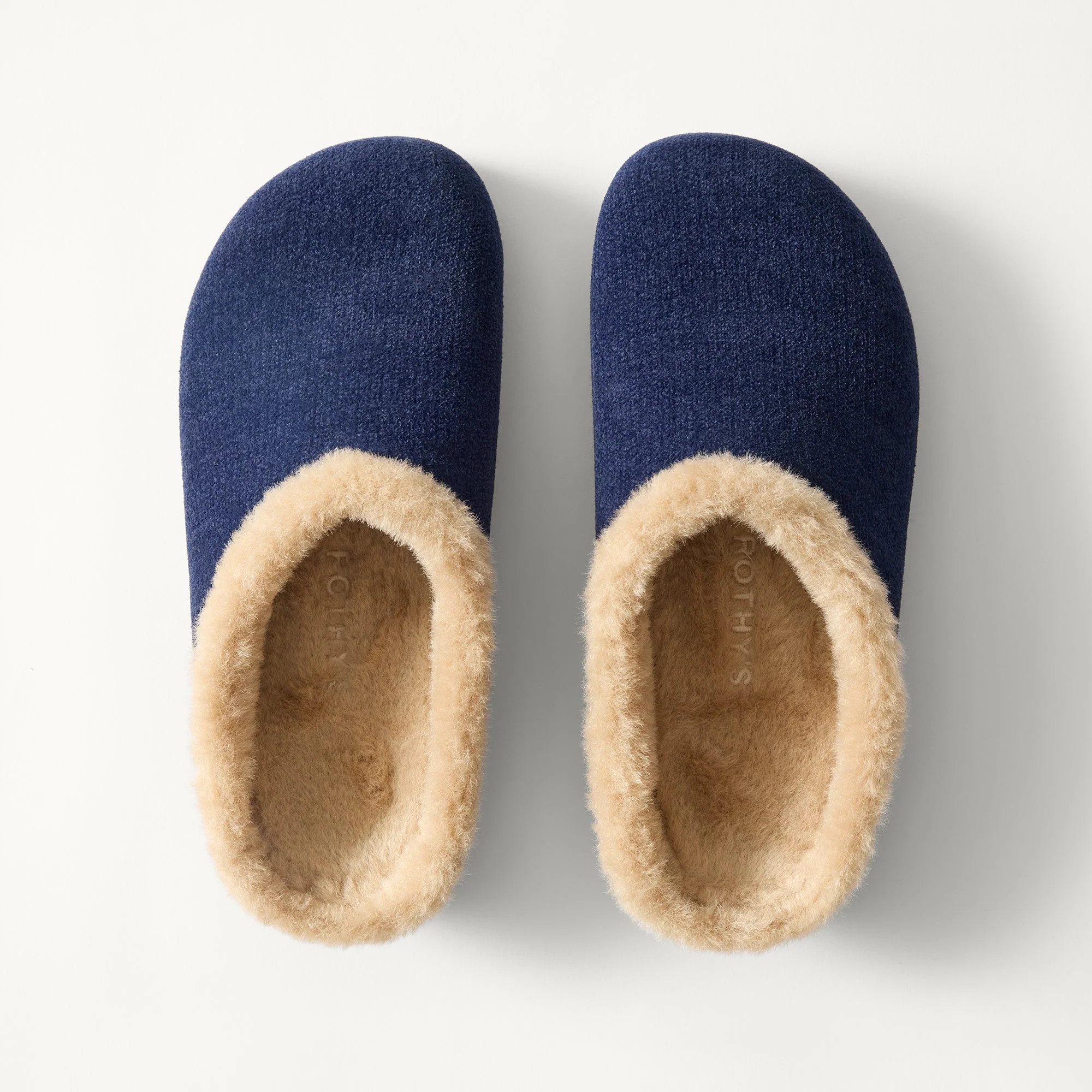 The Après Clog - ReVelvet™ Navy | Rothy's