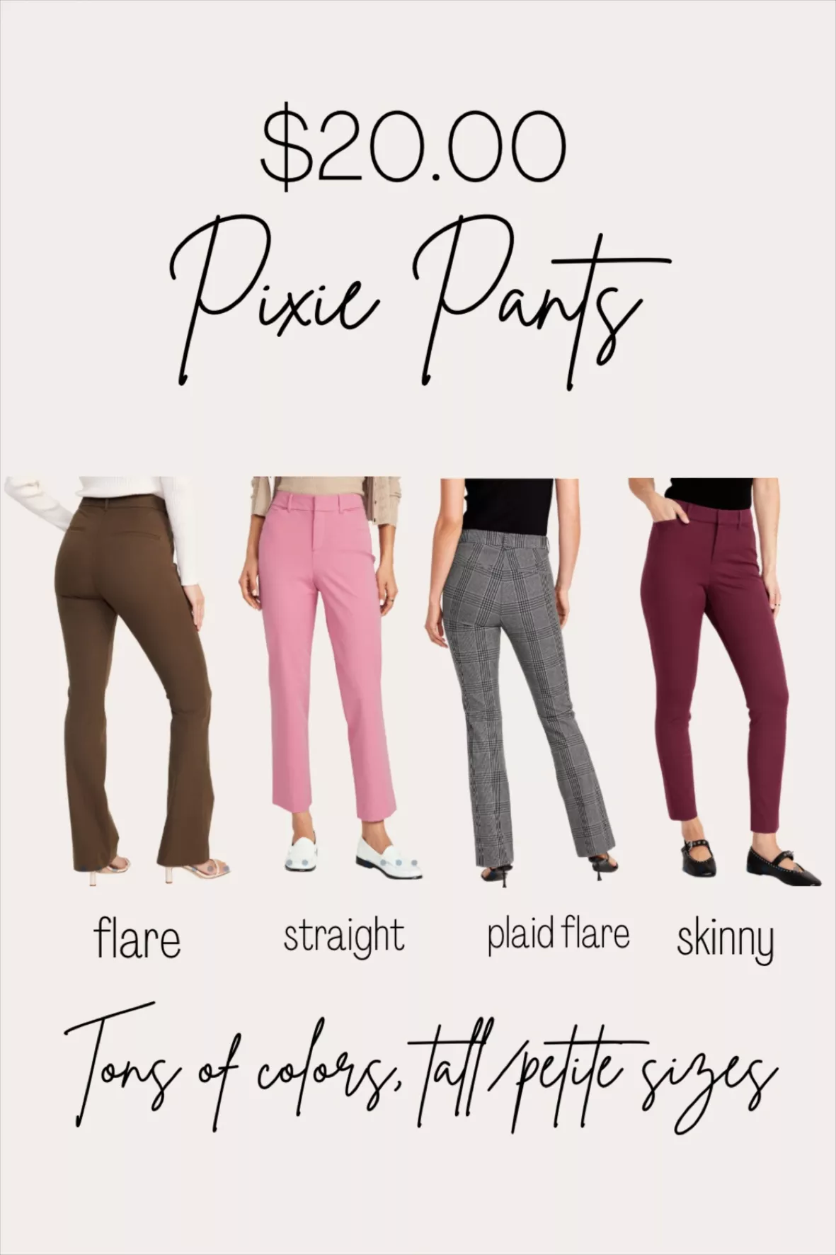 High-Waisted Pixie Flare Pants