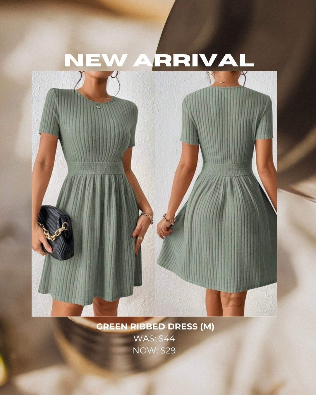 Green Ribbed Dress (M)
Was: $44
NOW: $29


#LTKPetite #LTKSaleAlert #LTKOver40