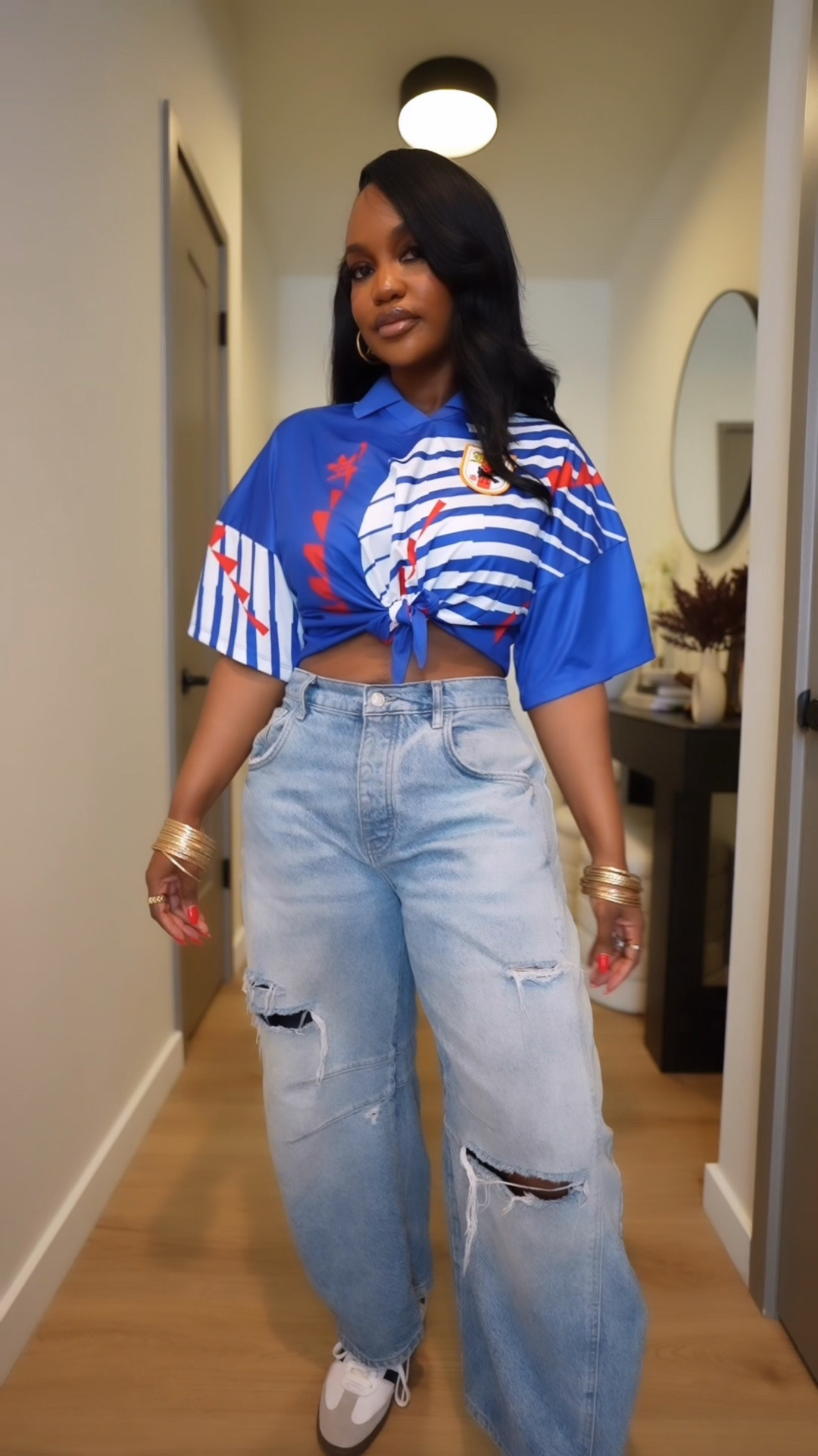 I challenged myself to style these adidas jerseys in ways I’d actually wear them this summer, and I had so much fun with these looks. ⚽️✨Free People Jeans wearing a size 28

#LTKActive #LTKootd #LTKgrwm