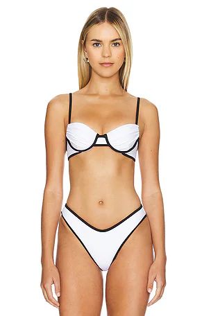 Alessa Bottom in White & Black | Revolve Clothing (Global)