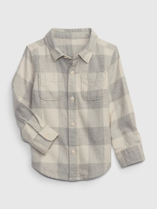 Toddler 100% Organic Cotton Flannel Shirt | Gap (US)