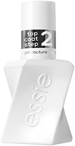 Essie Gel Couture Long-Lasting Nail Polish, Vegan, Clear, Shiny Top Coat, 0.46 fl oz | Long-Lasti... | Amazon (US)