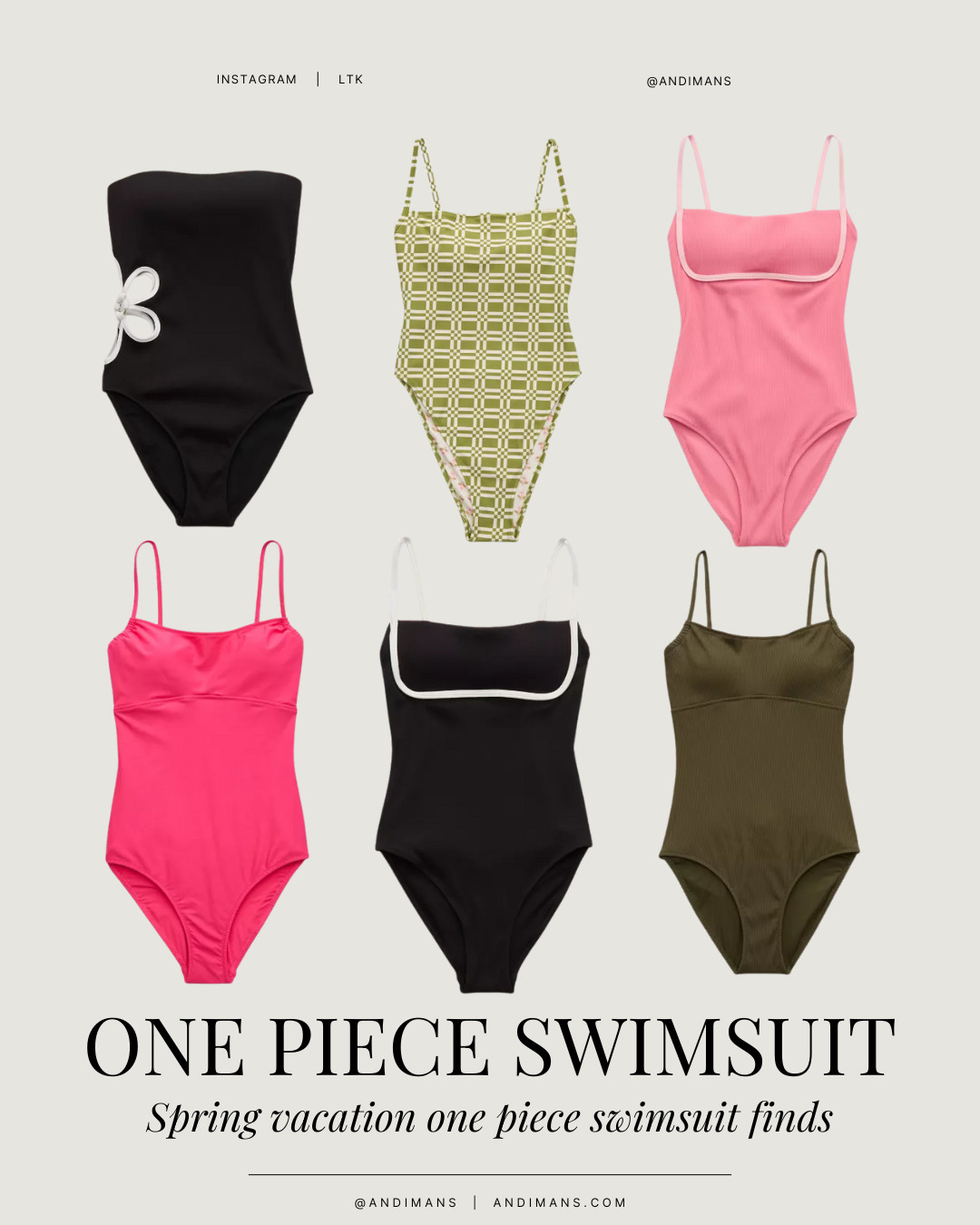 One piece swimsuits I'm loving for Spring vacay! 

 #LTKOver40 #LTKFindsUnder50 #LTKFindsUnder100