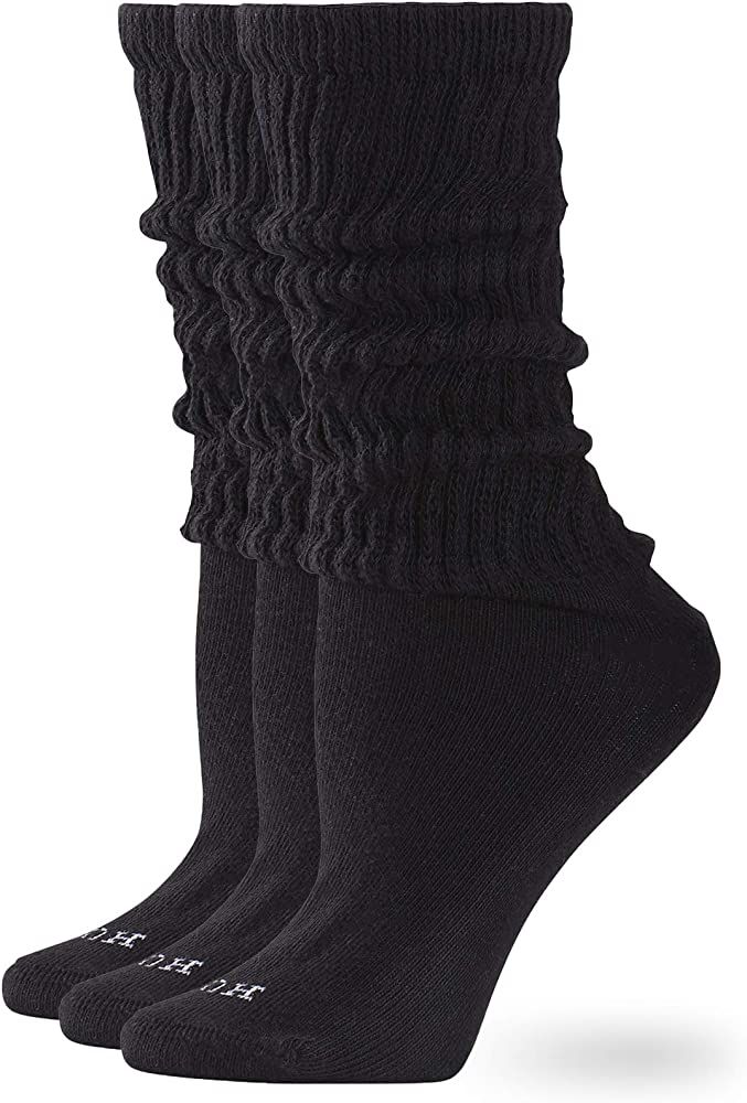 HUE Women's Slouch Sock 3 Pair Pack | Amazon (US)