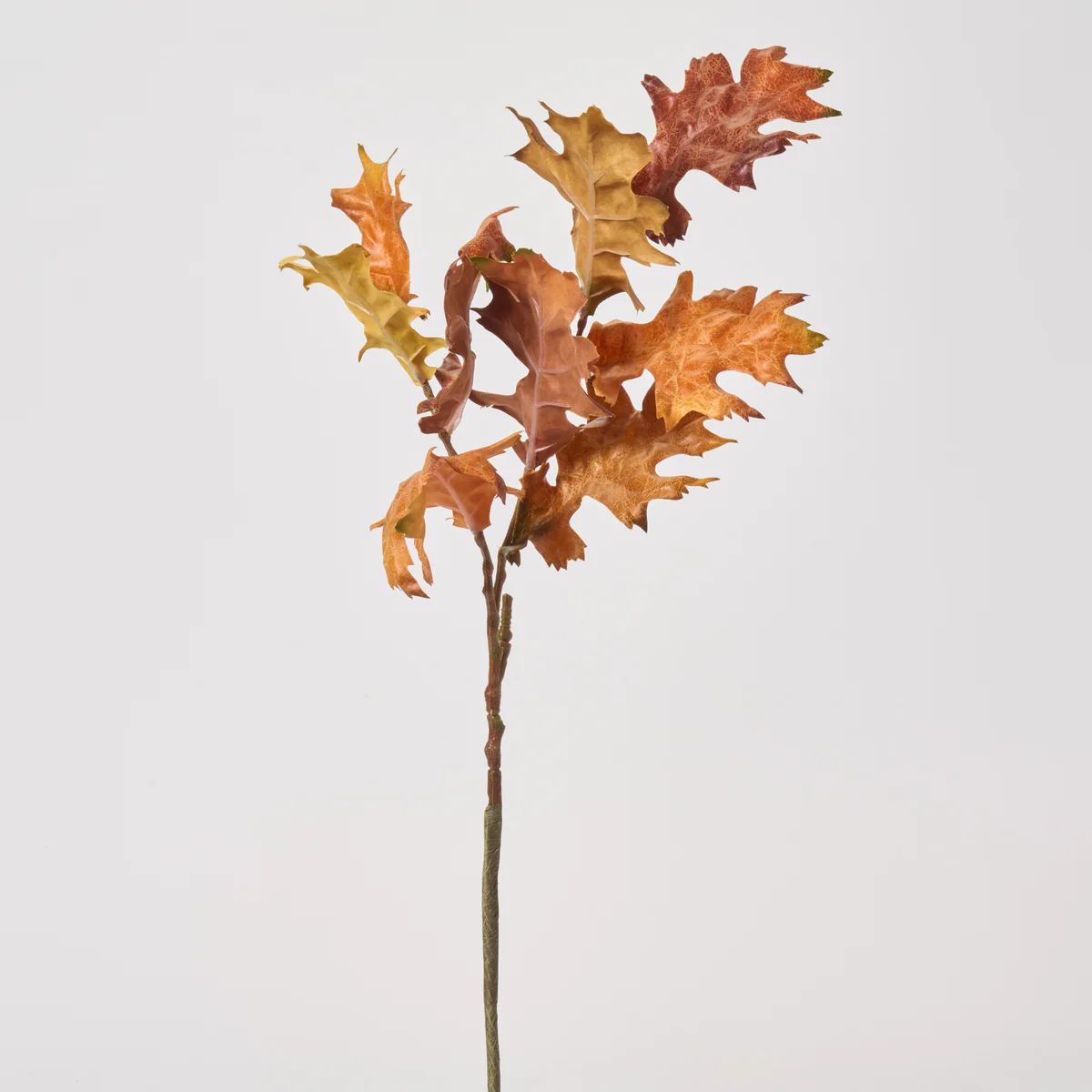 Dried Look Autumn Oak Leaf Fall Branch Spray - 24" | Darby Creek Trading