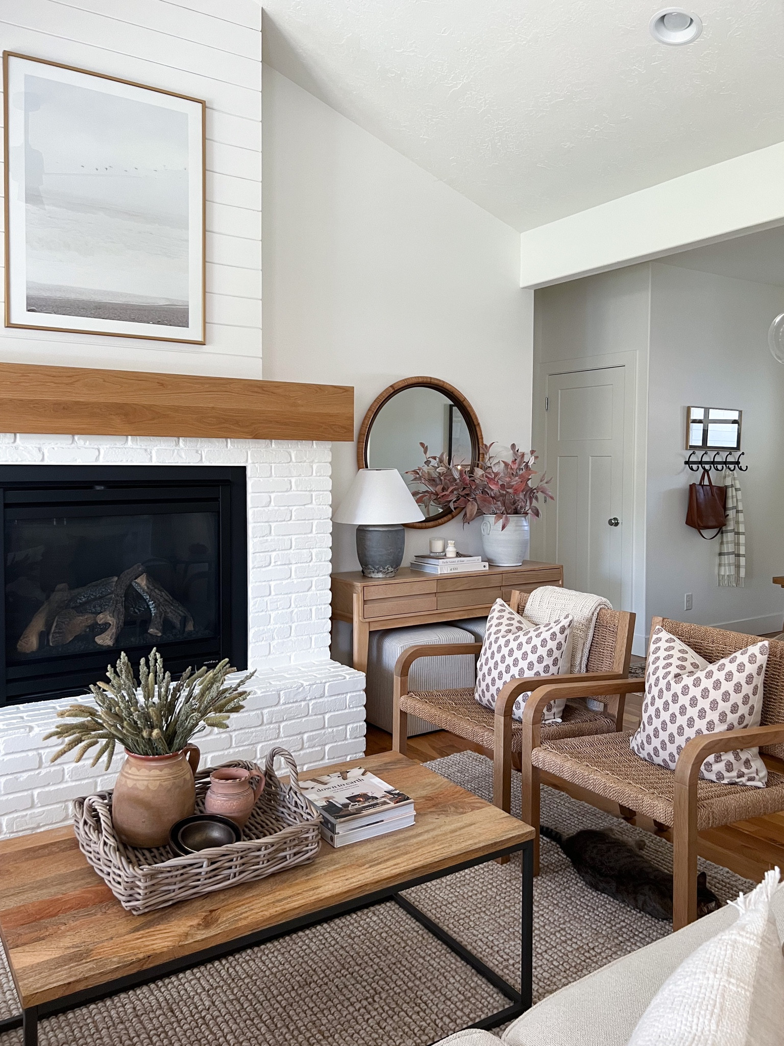 Fall decor perfect for a coffee table. Fall branches, fall stems, Target Studio McGee, coffee table decor, home decor, living room decor, Pottery Barn wool jute area rug, 

#LTKhome #LTKstyletip #LTKSeasonal