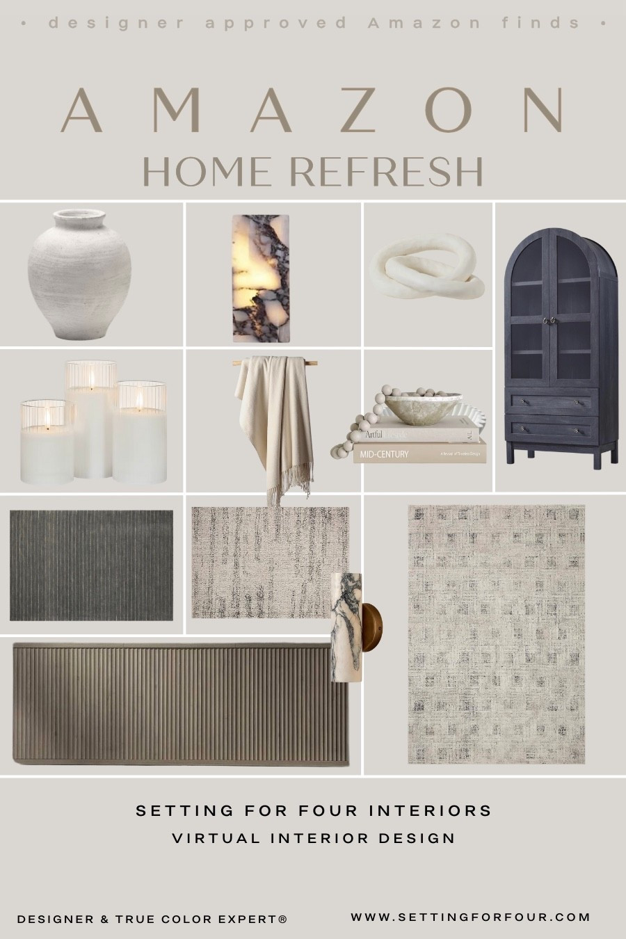 Amazon home refresh - designer approved finds that look expensive and are on trend! 2026 trends, home decor, black arc cabinet, marble sconce light, alabaster light, vase, rugs, coffee table decor, tv unit, sideboard, Pottery Barn style, moody, earthy 

#LTKFindsUnder50 #LTKHome #LTKSaleAlert