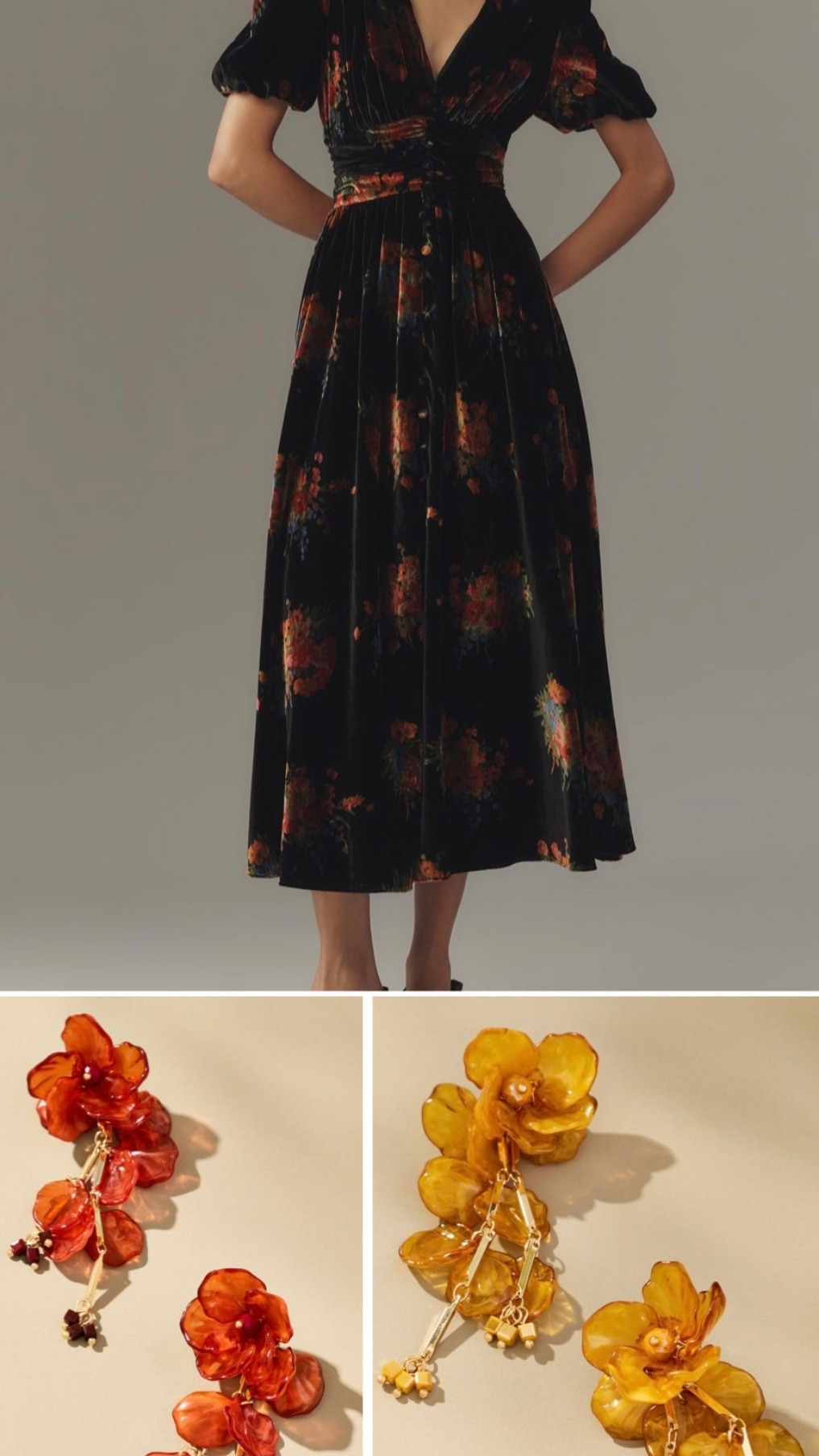 Plus size Fall holiday velvet dress and flower earrings 

#LTKMidsize #LTKPlusSize