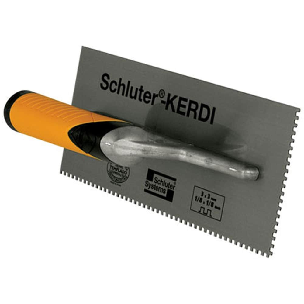 Schluter Systems 1/8-in x 1/8-in x 1/8-in Stainless Steel Square Notch Ceramic Floor Trowel | TRL-KER | Lowe's