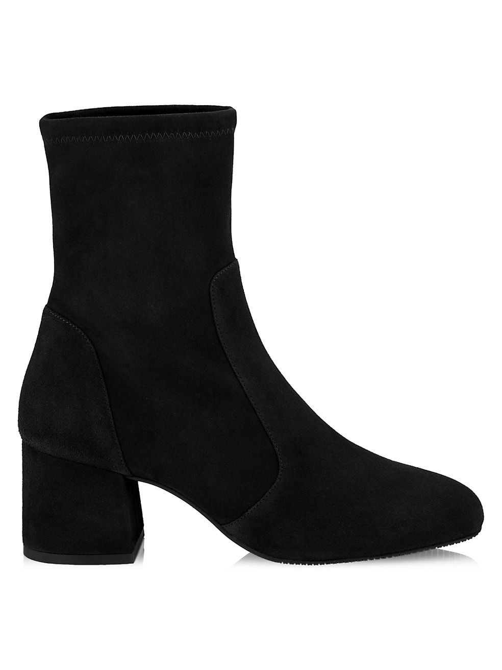 Stuart Weitzman Sleek Suede Sock Booties | Saks Fifth Avenue