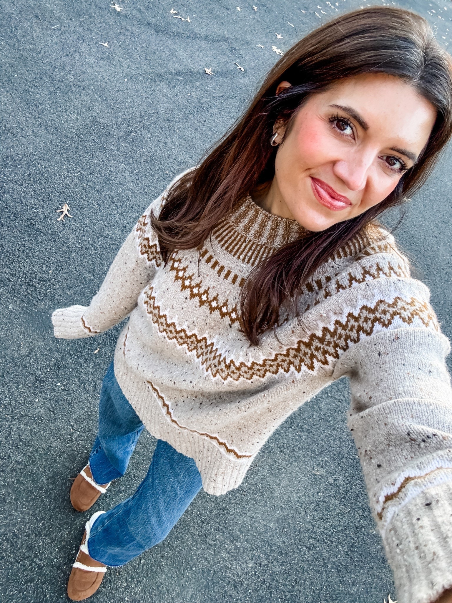 Today’s outfit! High rise relaxed fit jeans. In a size 26 tall length. Sherpa slides tts. 

#LTKTall #LTKootd #LTKFindsUnder100