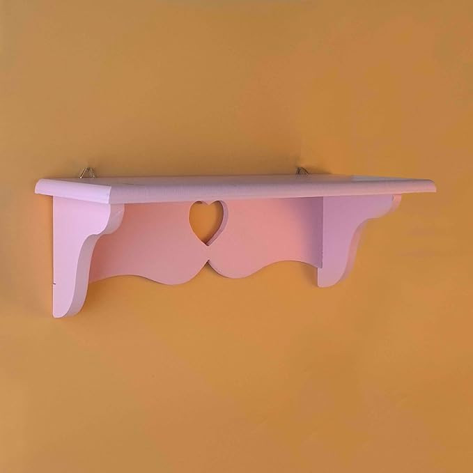 Kawaii Wood Floating Shelf Kawaii Wall Decor Kawaii Room Decor Kawaii Love Pink Room Decor (Pink) | Amazon (US)