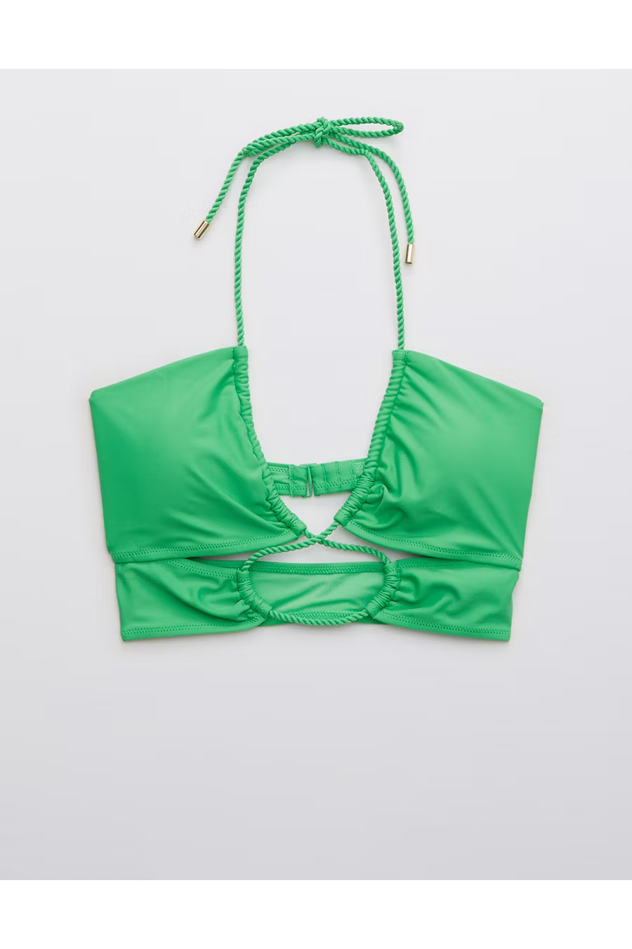 Aerie Cut Out Halter Bandeau Bikini Top | American Eagle Outfitters (US & CA)