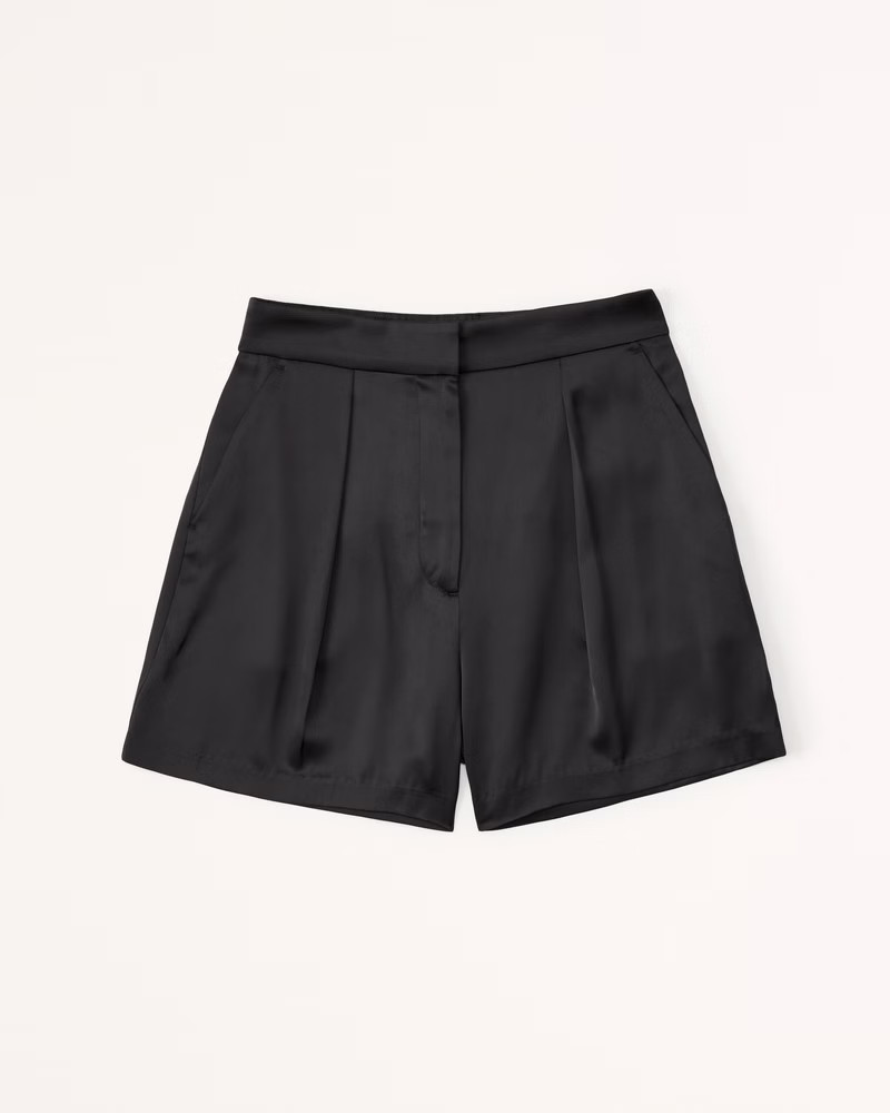 Women's High Rise Satin Short | Women's Bottoms | Abercrombie.com | Abercrombie & Fitch (US)
