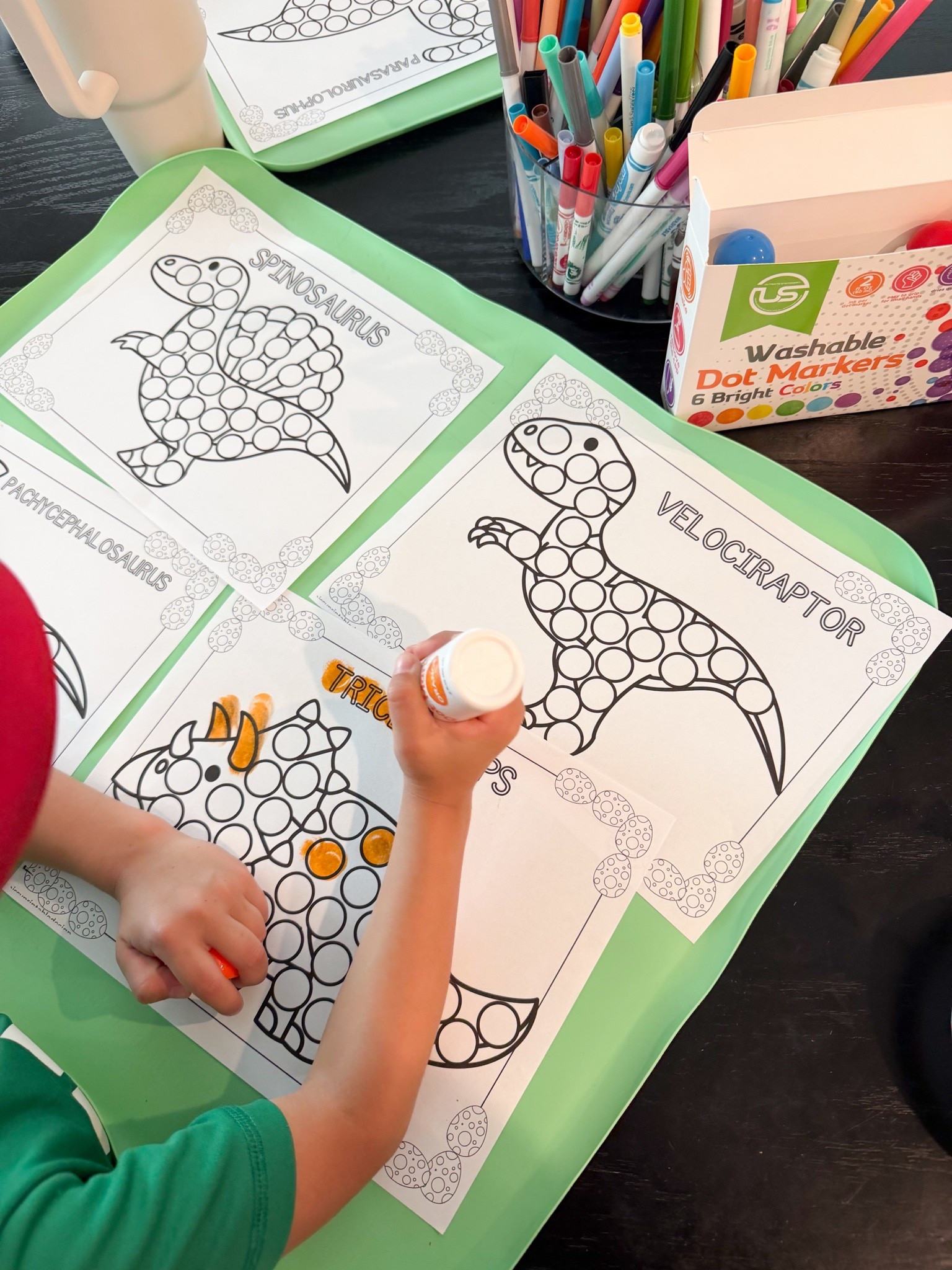 DINO WEEK // we LOVE this silicone mat to put underneath any arts and crafts 
-
dinosaur crafts, dot markers, washable marks, toddler arts and crafts, gift ideas for toddlers

#LTKKids