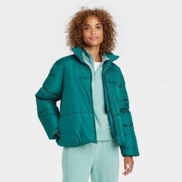 Women's Short Matte Puffer Jacket - A New Day™ | Target