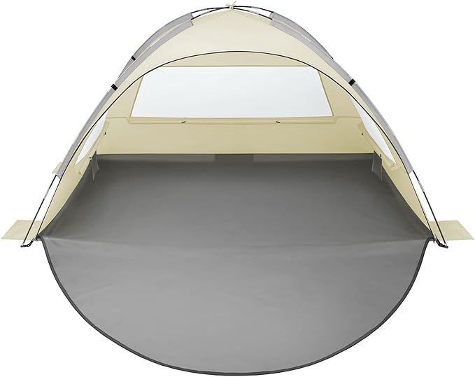 Oileus Beach Tent 2-3 Person Portable Sun Shade Shelter UV Protection, Extended Floor Ventilating... | Amazon (US)