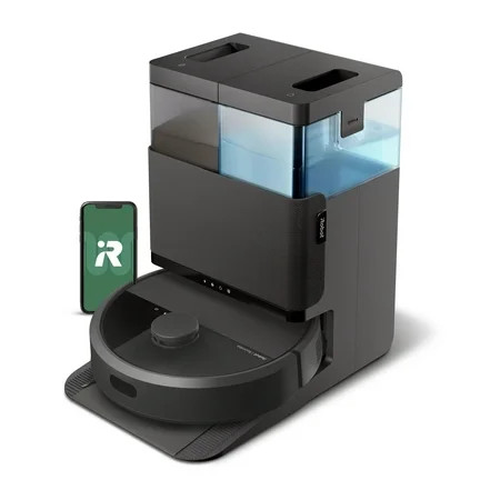 iRobot Roomba Plus 505 Combo Robot Vacuum and Mop & AutoWash Dock - Extending Spinning Mop Pads, Self-Empties, Pad Washing & Heated Drying, Self-cleaning, Recognizes & Avoids Obstacles, LiDAR | Walmart (US)