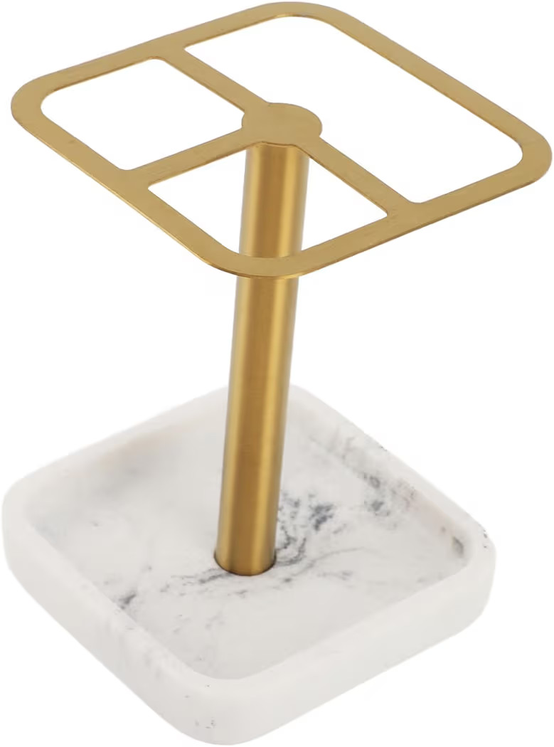 Toothbrush Holder Stainless Steel Bathroom Toothbrush Storage Organizer Toothpaste Holder Stand R... | Amazon (US)