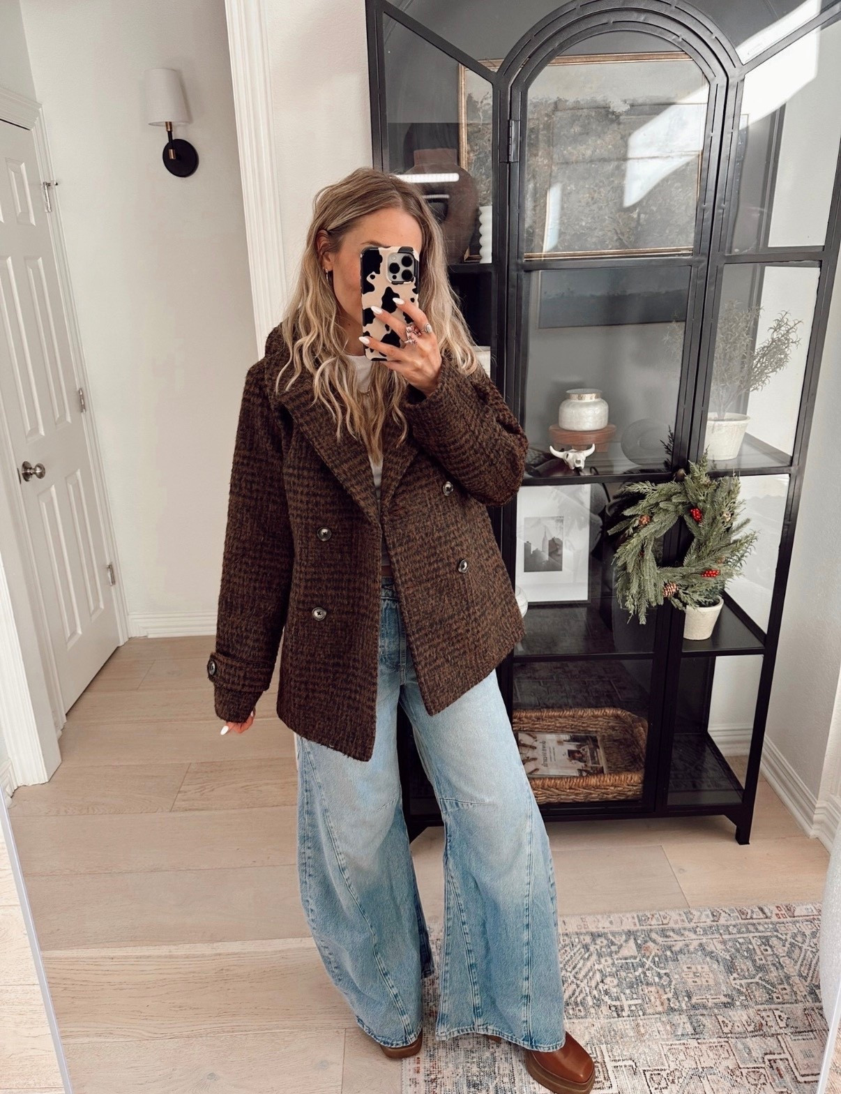 🤍 Walmart peacoat : size xs , down one size 
Pants: size 27 / my tts 

#LTKFindsUnder100 #LTKootd #LTKWorkwear