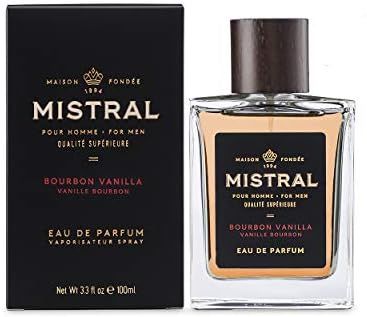 Mistral Men's Cologne, Bourbon Vanilla, Made in France, 3.4 Oz | Amazon (US)