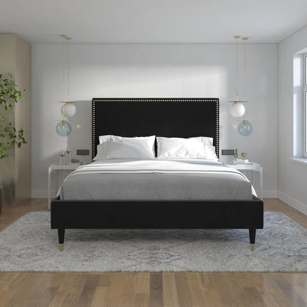 Audrey Upholstered Low Profile Platform Bed | Wayfair North America
