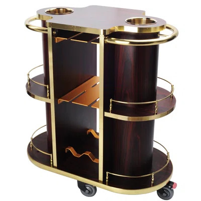 Everly Quinn Futch Wooden Bar Cart | Wayfair North America