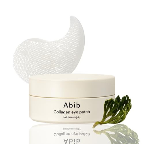 Abib Collagen Eye Patch Jericho Rose Jelly (60 Patches) Vegan Collagen, Transparent Hydrogel Under Eye Mask for Sensitive Plumper Skin | Amazon (US)