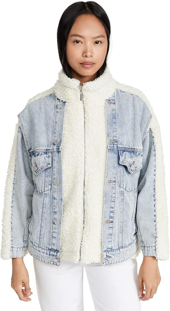 [BLANKNYC] womens Luxury Clothing Sherpa Jacket, Comfortable & Stylish Coat | Amazon (US)
