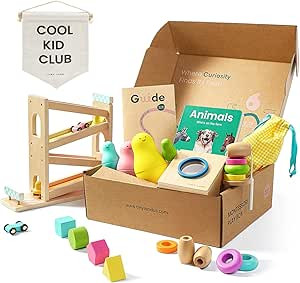 Tiny Land Montessori Toy Set for Baby 16-18 Months Adventure Play Kit - 7-in-1 Ramp Race Track, S... | Amazon (US)