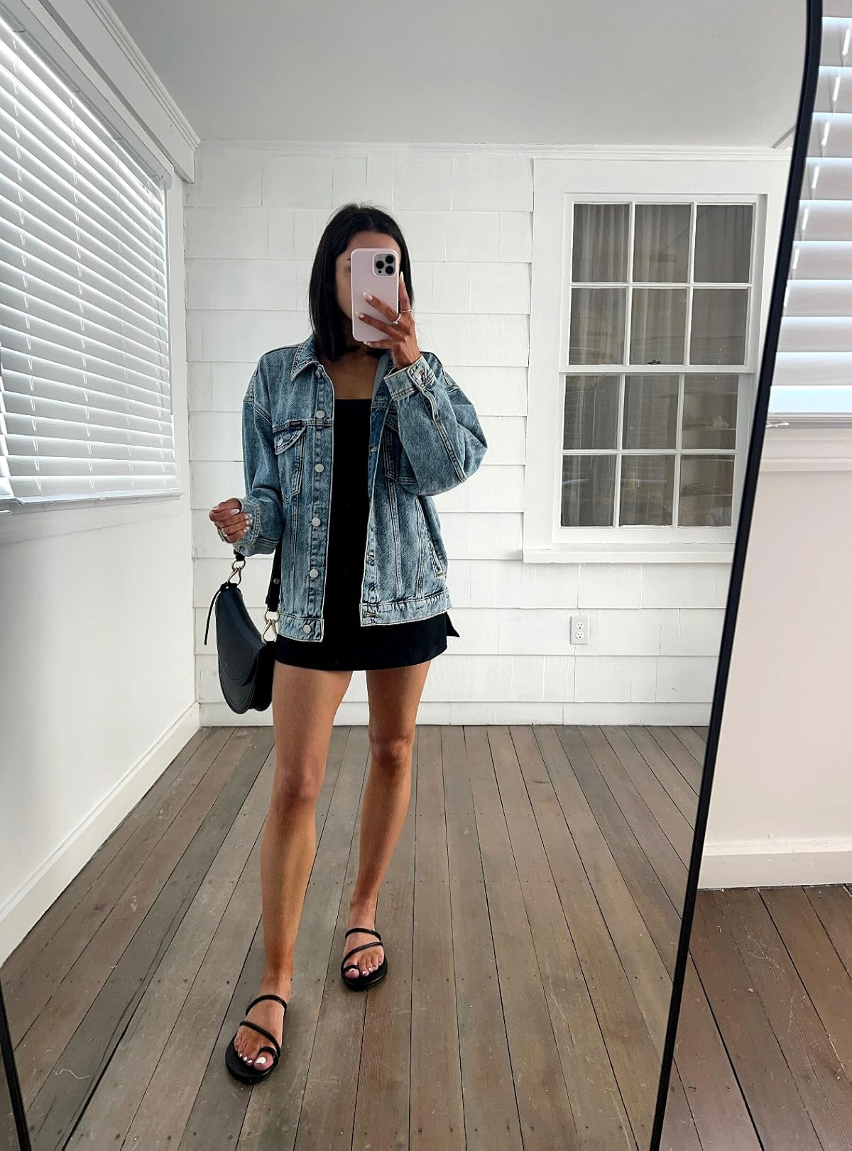 Summer outfit- top in S, skort in XS, sandals true to size, jean jacket in XS

summer denim jacket / summer black mini skirt outfit / black mini skort outfit 

 #LTKPetite #LTKFindsUnder50 #LTKShoeCrush