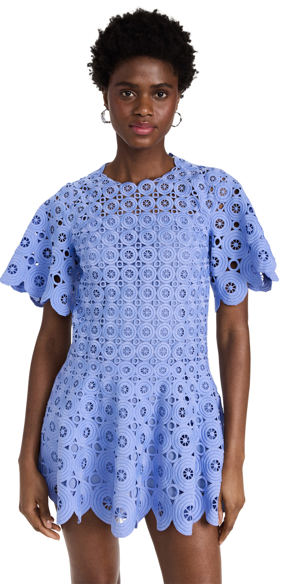 Jonathan Simkhai Mercy Circle Lace Mini Dress | Shopbop
