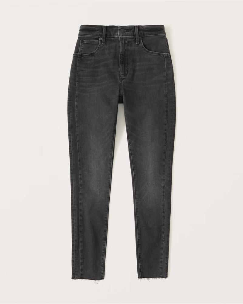 Curve Love High Rise Super Skinny Ankle Jeans | Abercrombie & Fitch (US)