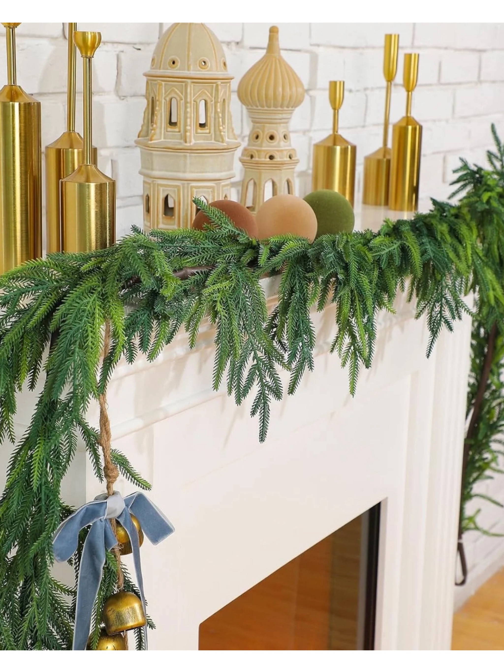 Walmart Faux Norfolk garland, real feel garland 
#walmartfinds #walmart

#LTKHome #LTKSeasonal #LTKHoliday