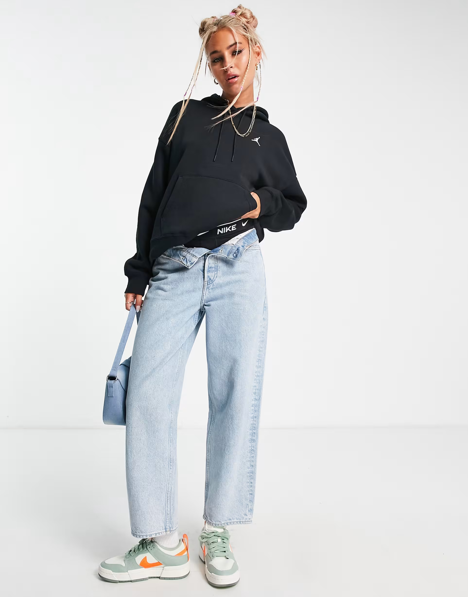 Nike Air Jordan Flight fleece hoodie in black | ASOS (Global)