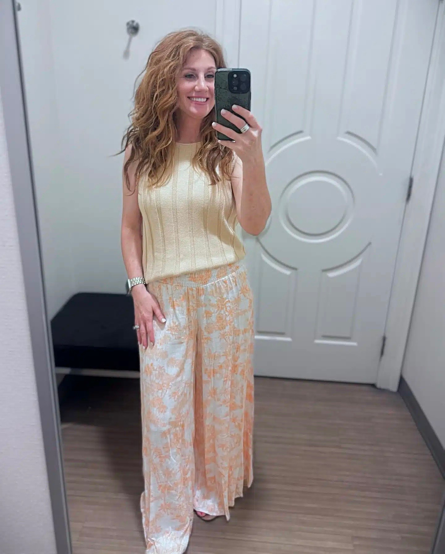 Belk outfit idea from Stephanie. Her top is Vince Camuto, but it’s sold out on the Belk website. Tangerine pants are a size small!

#LTKootd #LTKOver40 #LTKPetite