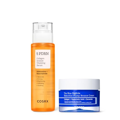 COSRX PDRN X Copper Peptide Daily Revitalizing Routine - 5 PDRN Serum 3.38 fl. oz. + Blue Copper Peptide Cream 1.76 oz. | Amazon (US)