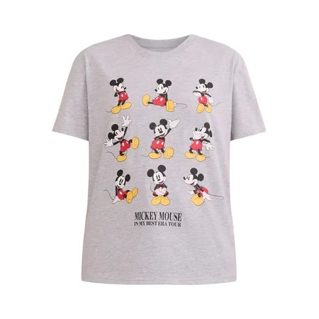 Mickey Mouse Women's Graphic Tee with Short Sleeves, Sizes XXS-XXL | Walmart (US)