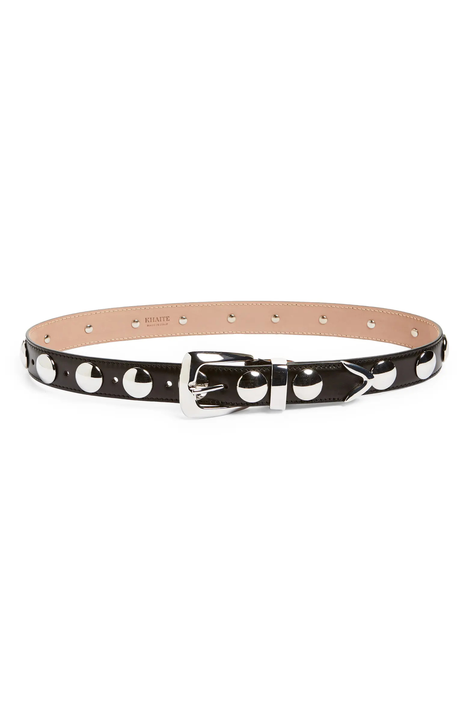 Benny Stud Patent Leather Belt | Nordstrom