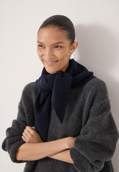 Wool Blend Triangle Scarf | Hush UK
