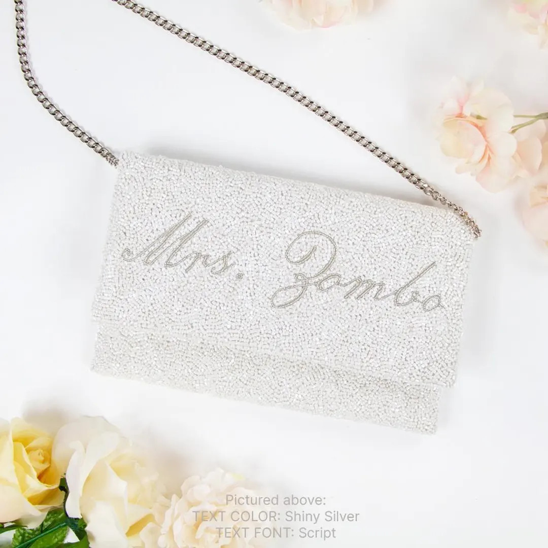 Bridal Clutch, Bride Purse, Mrs Purse, Bride Clutch, Custom Clutch, Name Clutch, Bride Name Purse... | Etsy (Global)