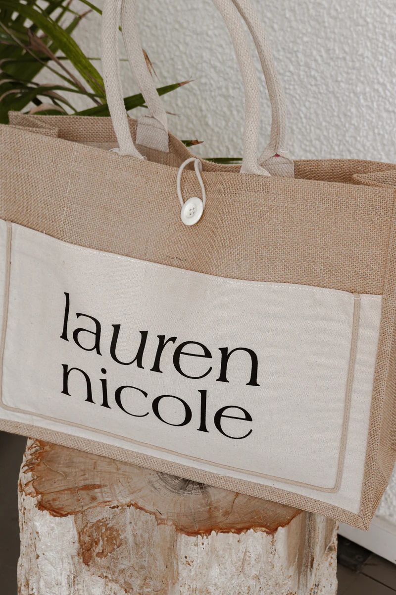 LN Tote in Jute | lauren nicole