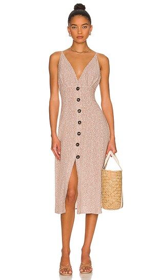 Monica Dress in Dusty Brown | Revolve Clothing (Global)