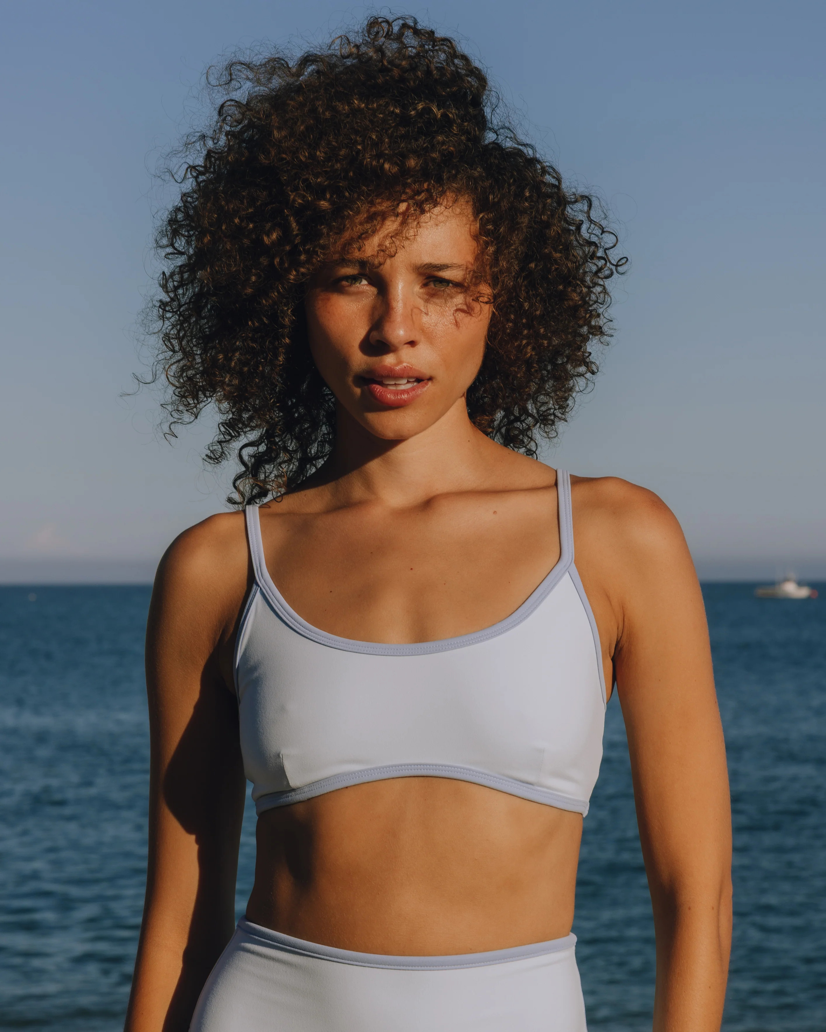 Go! Stretch Bra - Powder + Dark Powder | Daily Drills LLC